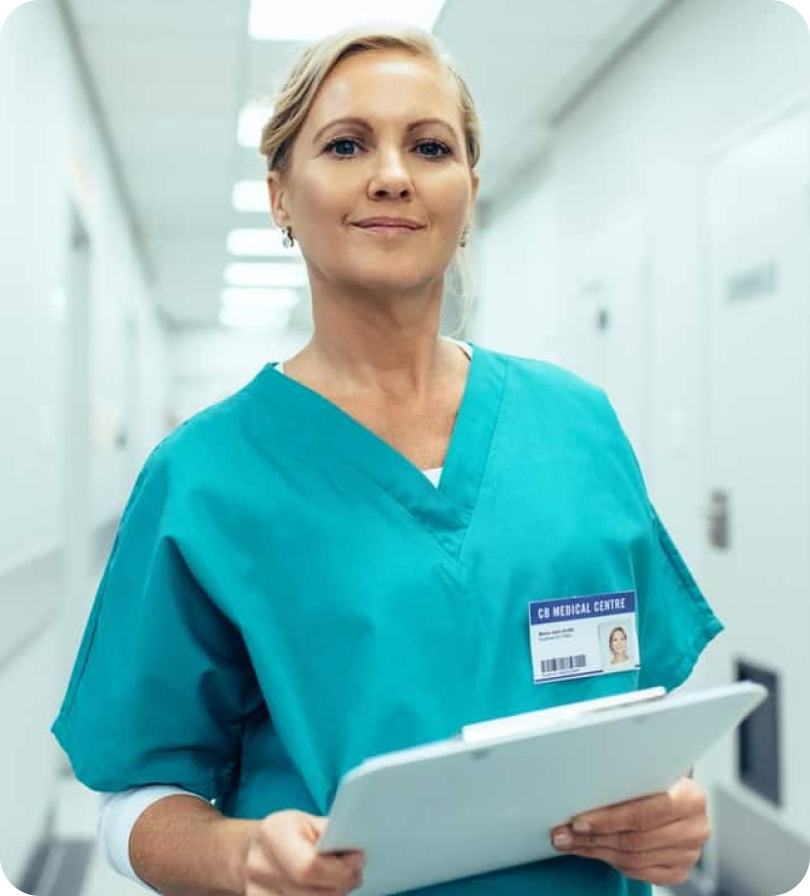 Portrait of Jennifer, nurse at a hospital